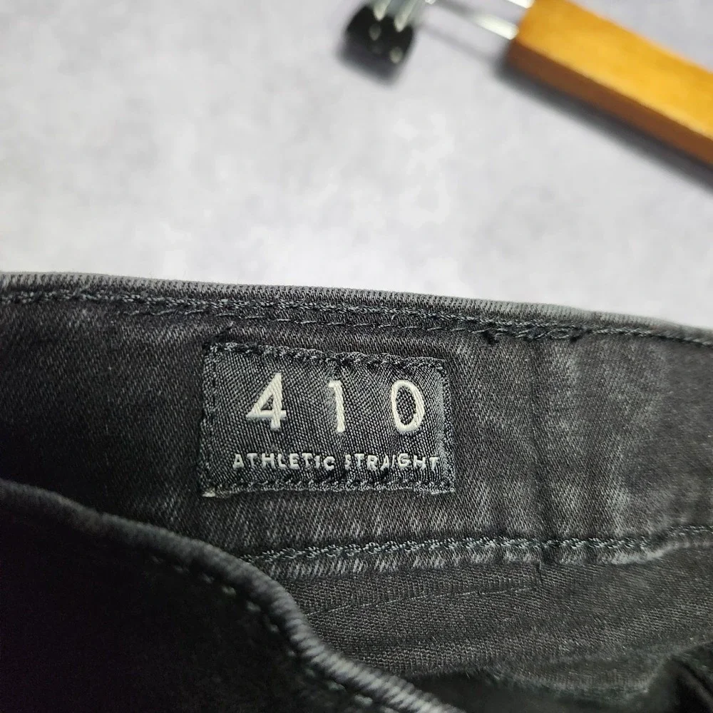 Lucky Brand 410 Athletic Straight Black Denim Jeans Men's‎ 34x30 Stretch